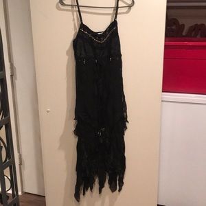 Fun black velvet dress